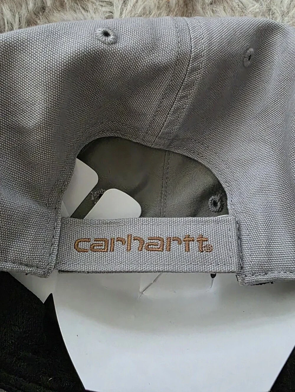Carhartt Odessa Canvas Patch Logo Baseball Cap Blue Gray